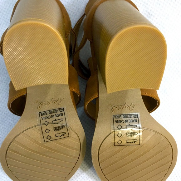 Brown Qupid Heeled Sandals - Picture 3 of 4